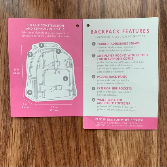 Pottery Barn Disney Princess Backpack water bottle - Picture 15 of 16